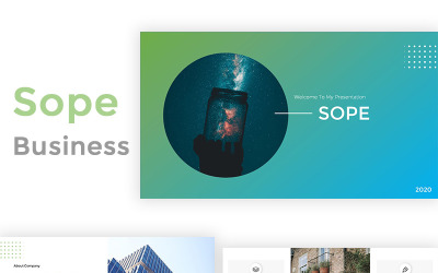 Sope - PowerPoint šablona Creative Business