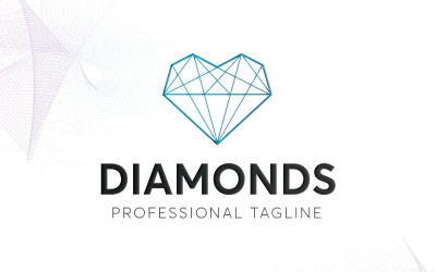 Modelo de logotipo de diamantes