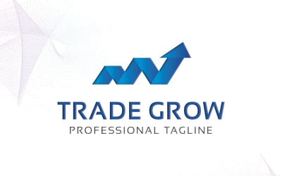Шаблон логотипа Trade Grow