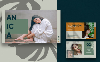 ANICA PowerPoint Template PowerPoint sablon 97476