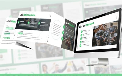 Jigana - Plantilla de PowerPoint de agencia creativa