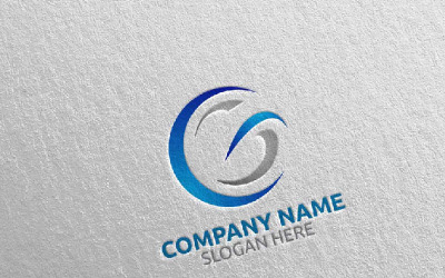 Modèle de logo lettre G Design 1
