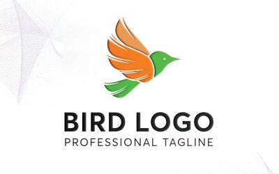 Modelo de logotipo de pássaro