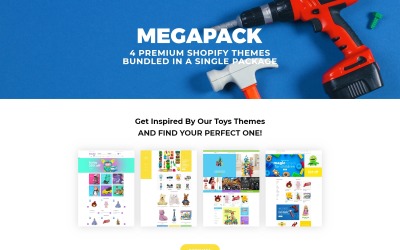Szablony sklepu internetowego z zabawkami - motyw Shopify