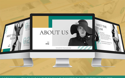 Ushka - Modello PowerPoint di Fashion Design