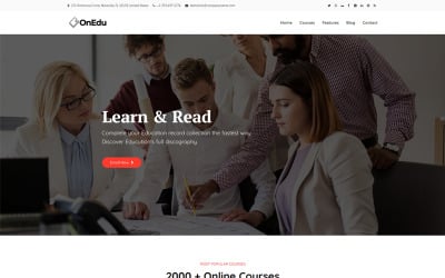 Onedu - Cursos Educacionais LMS WordPress Theme