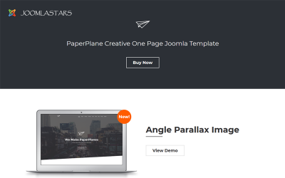 Template Joomla Responsive #97507 "Paperplane - Creative OnePage"