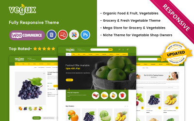 Vegux - A Mega élelmiszerbolt WooCommerce témája