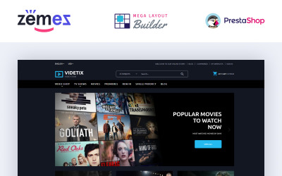 Videtix - Movies Online Store Template PrestaShop Teması