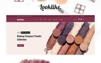 WooCommerce Theme namens "Looklike - Cosmetics Store" #97504