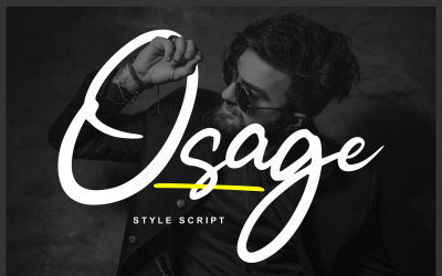 Osage | Fuente cursiva de estilo