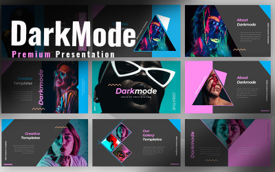 Responsive Dark Mode Creative Powerpoint #97688