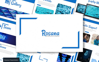 Rosana шаблон PowerPoint