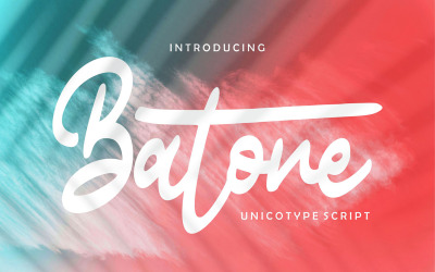 Batone | Unicotype cursief lettertype