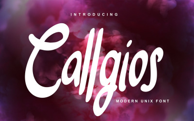 Callgios | Modernt Unix-teckensnitt