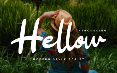Hellow | Fuente cursiva de estilo moderno