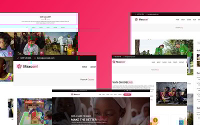 Maxcom - nezisková charitativní šablona WordPress