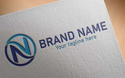 N Letter Design Logo Vorlage