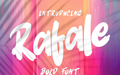 Rafale | Dikgedrukt lettertype