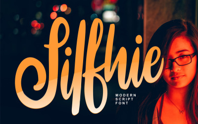 Silfhie | Police cursive moderne