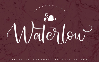 Waterlow | Carattere corsivo di scrittura a mano
