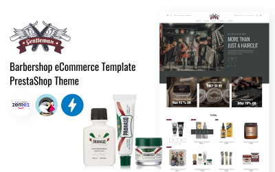 Gentleman - Шаблон электронной коммерции для парикмахерских PrestaShop Theme