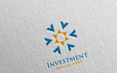 Modèle de logo Investment Marketing Financial 3