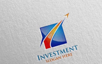 Modèle de logo Investment Marketing Financial 7