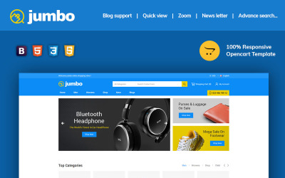 Jumbo - Fashion OpenCart шаблон