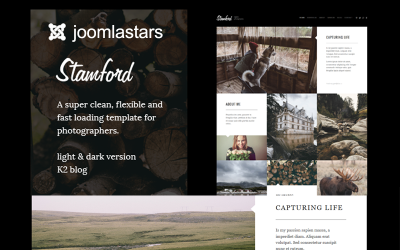 Stamford - Plantilla Joomla para fotografía, portafolio y blog