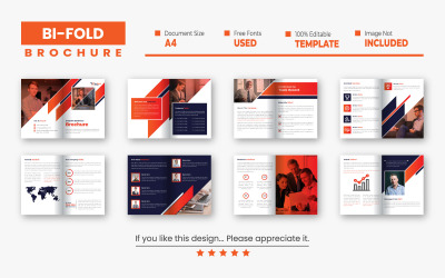 16stránková brožura Business Bi-fold