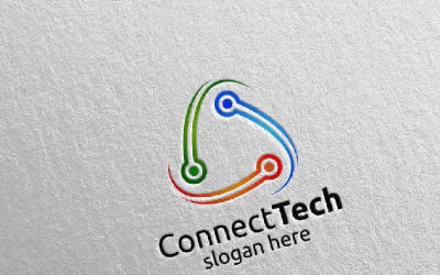 Technology and electronic 3 Logo Template