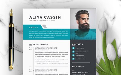 Modello di curriculum Aliya