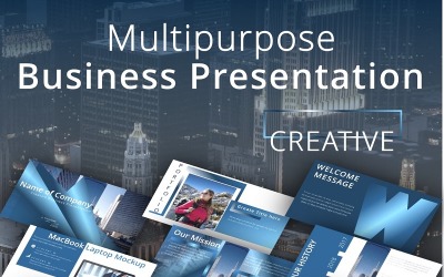 Modern többcélú kreatív PowerPoint bemutató sablon tervezés