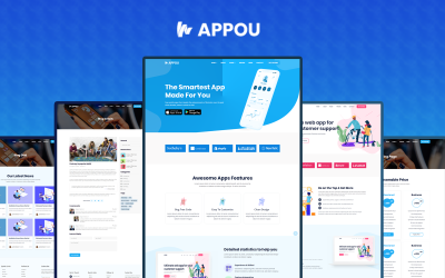 Appou-app bootstrap Landing Page Template