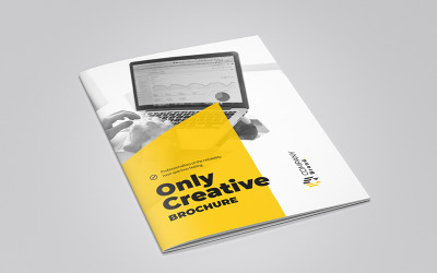 Business Bi-fold Brochure Design - Corporate Identity Template