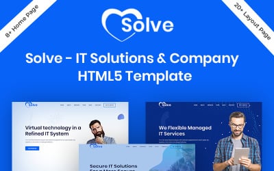Oplossen - IT-oplossingen en HTML5-websitesjabloon voor bedrijven