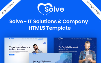 Reszponzív Solve - IT Solutions & Company HTML5 Weboldal sablon 98021