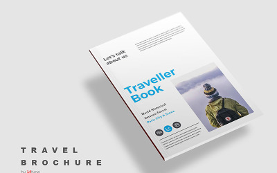 Brochure Travel Magazine - Modèle d&amp;#39;identité d&amp;#39;entreprise