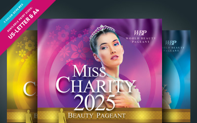 Beauty Pageant Flyer - Huisstijlsjabloon
