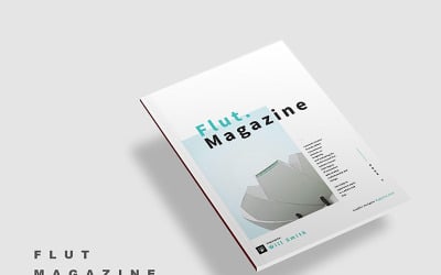 Flat Magazine Brochure - Vorlage für Corporate Identity