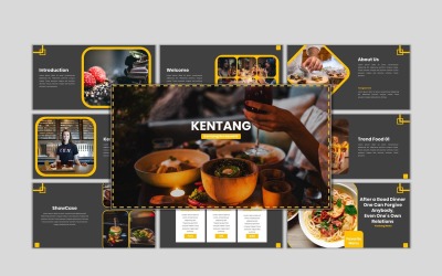 Kentang - kreativní obchodní šablona PowerPoint