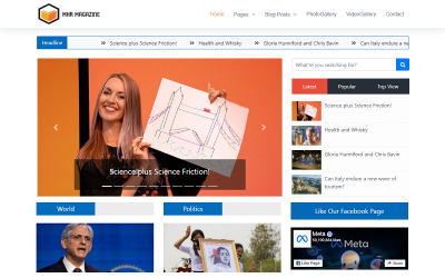MhrMagazine — тема WordPress для интернет-газет и журналов