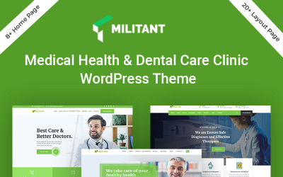 Militant-Medizin & Gesundheit WordPress Theme