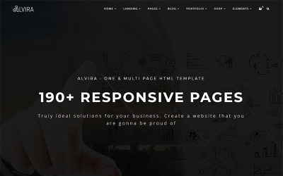 Alvira - Modèle de site Web HTML à une et plusieurs pages
