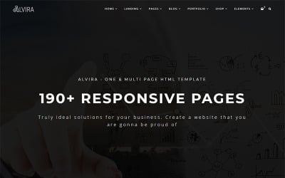 Alvira - Tek ve Çok Sayfalı HTML Web Sitesi Şablonu
