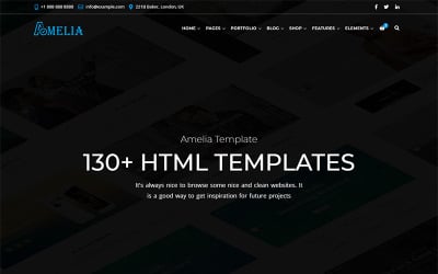 Амелия - Все в одном шаблоне бизнес-сайта