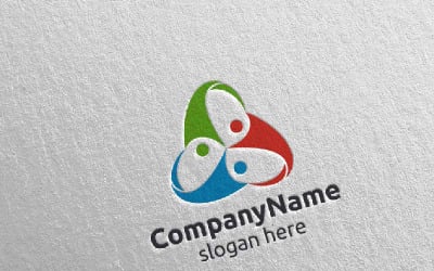Community and Consulting  7 Logo Template