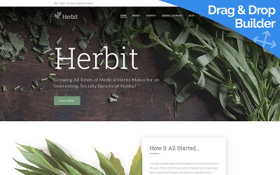 Herbit - Modèle Moto CMS 3 d'herbes médicinales