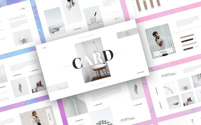 Carte - Modèle de portfolio Google Slides